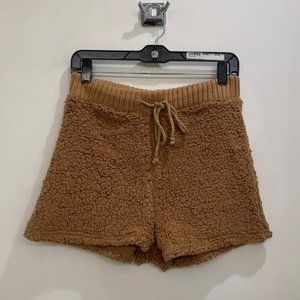 Kittenish Camel Teddy Lounge Shorts